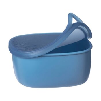 Niebieski silikonowy pojemnik z pokrywką do lunchboxa dla dziecka. b.box Silikonowy pojemnik z pokrywką do lunchboxa Ocean
