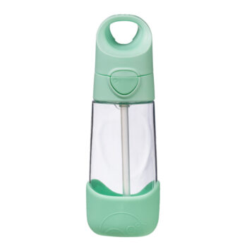 Butelka tritanowa ze słomką 450 ml miętowa dla dziecka. b.box Butelka tritanowa ze słomką 450 ml, Spearmint