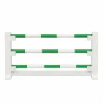 Biało-zielona przeszkoda do skoków dla mini koników 30 cm. byAstrup Przeszkoda klasyczna dla koników Minis 30cm