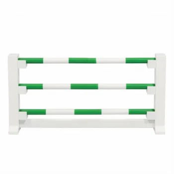 Biało-zielona przeszkoda do skoków dla mini koników 30 cm. byAstrup Przeszkoda klasyczna dla koników Minis 30cm