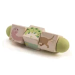 Drewniana układanka twist z kolorowymi obrazkami zwierząt dla dzieci. Tender Leaf Toys Drewniana układanka twist Zwierzątka