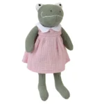 Zielona pluszowa żabka w różowej sukience dla dziecka. Egmont Toys Przytulanka Żabka Paulette