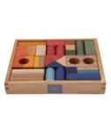 Wooden Story Drewniane Klocki w Skrzynce – Kolorowe