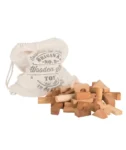 Drewniane klocki naturalne 100 elementów w worku dla dziecka. Wooden Story Drewniane Klocki w Worku – Naturalne 100 elementów
