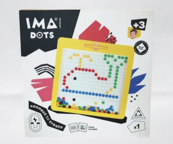 Magnetyczna tablica do układania wzorów z kolorowych kropek dla dzieci powyżej 3 lat. Imanix tablica magnetyczna IMADOTS