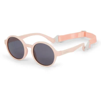 Różowe okrągłe okulary przeciwsłoneczne dla dziecka 6-36 miesięcy z regulowanym paskiem. Dooky Okulary przeciwsłoneczne Fiji PINK 6-36 m