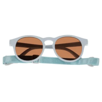 Dziecięce okulary przeciwsłoneczne z niebieską opaską i brązowymi szkłami dla niemowląt 6-36 miesięcy. Dooky Okulary przeciwsłoneczne Aruba BLUE 6-36 m