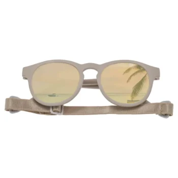 Beżowe okulary przeciwsłoneczne dla dziecka z regulowanym paskiem. Dooky Okulary przeciwsłoneczne Hawaii BEIGE 6-36 m