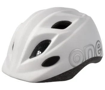 Biały dziecięcy kask rowerowy z otworami wentylacyjnymi rozmiar XS dla dziecka. Bobike One KASK Plus size XS snow white