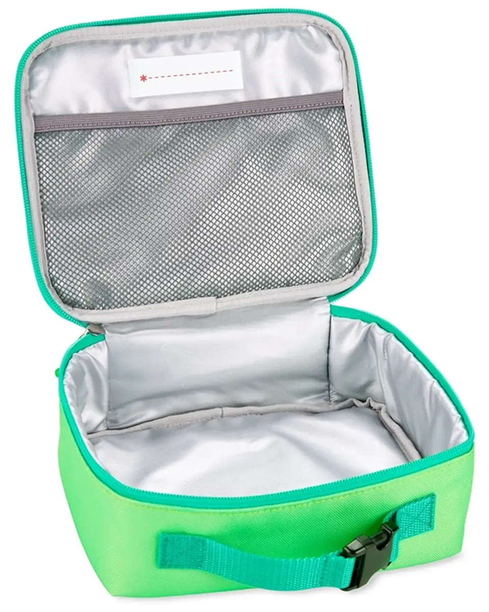 Zielona torba termiczna na lunch z uchwytem i siateczkową kieszenią dla dziecka. Skip Hop Torba Termiczna Lunch Bag Ośmiornica ZOO