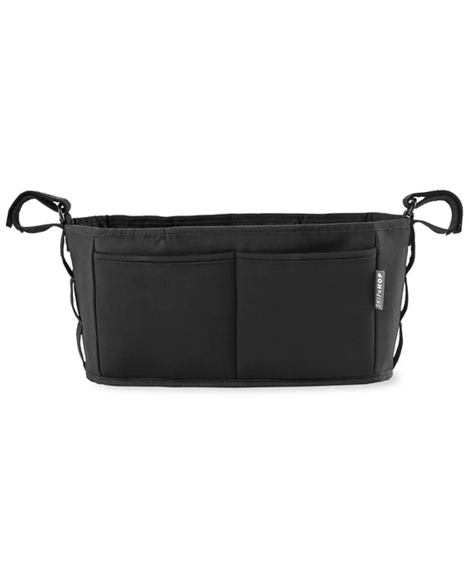 Czarny organizer do wózka z kieszeniami dla mamy. Skip Hop Organizer do Wózka Grab&Go Ultra Black