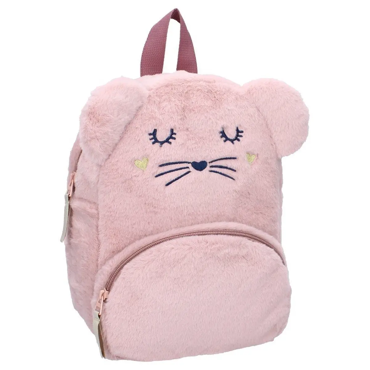 Różowy pluszowy plecak dziecięcy w kształcie myszy z uszami i haftowanym pyszczkiem dla dziecka. Pret Plecak dla dzieci Myszka The Adorables pink