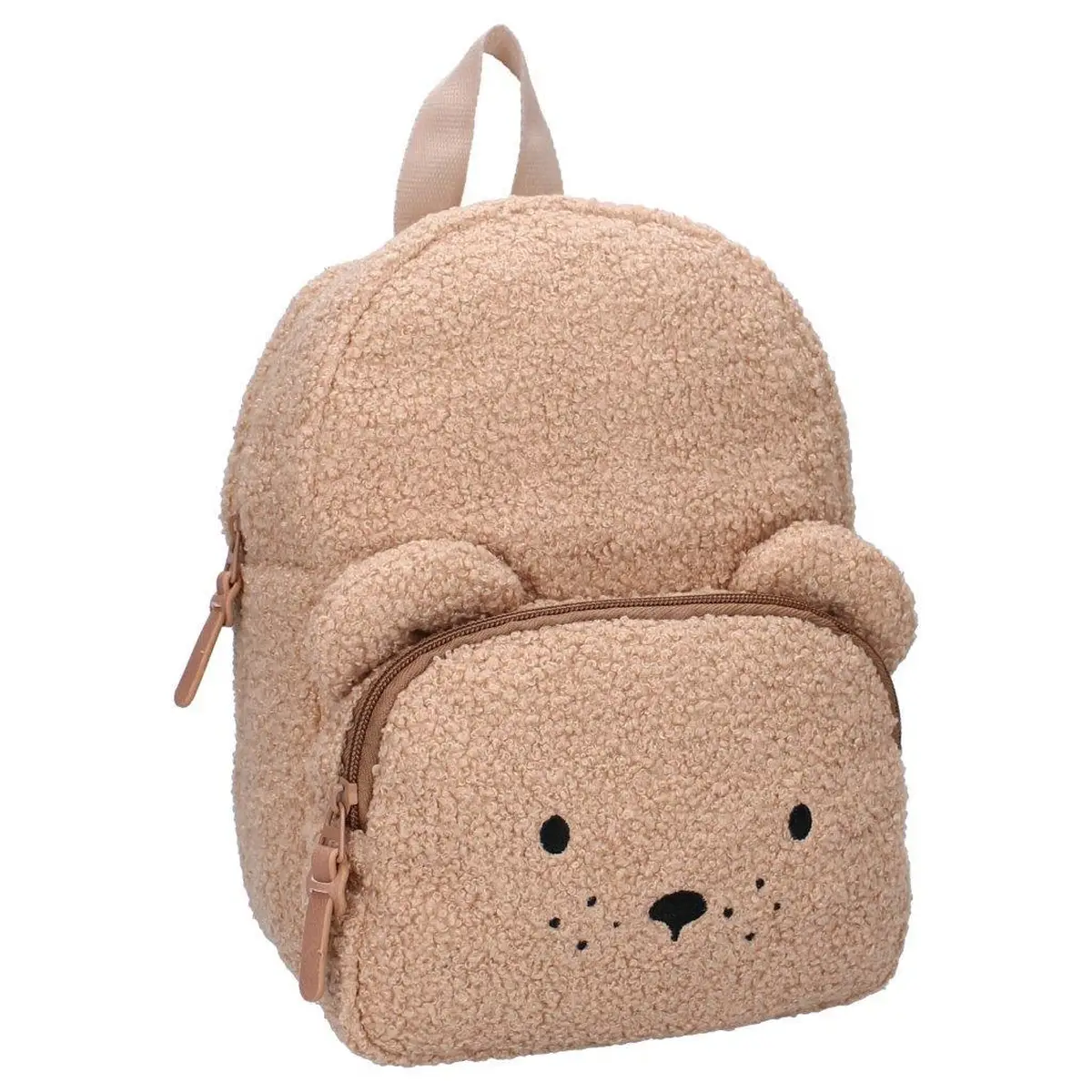 Plecak dziecięcy brązowy z miękkiego materiału w kształcie misia dla dziecka. Kidzroom Plecak dla dzieci Comfort Friends brown