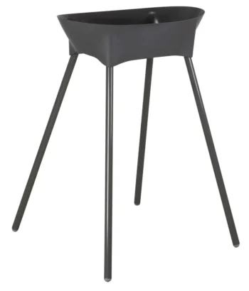 Stojak do wanienki dziecięcej ciemnoszary z tworzywa i metalu. Luma Stojak do wanienki dark grey