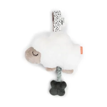 Pluszowa pozytywka owieczka biała z beżową głową dla niemowlaka. Done by Deer Pozytywka dla Niemowlaka Owieczka Sheepy Sand