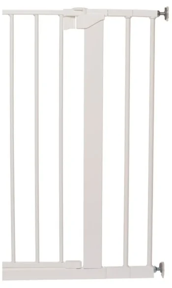 Biała metalowa rozszerzenie do bramki zabezpieczającej dla dziecka 14 cm. Rozszerzenie bramki Baby Dan PREMIER/SLIMFIT/PERFECT CLOSE 14cm biały