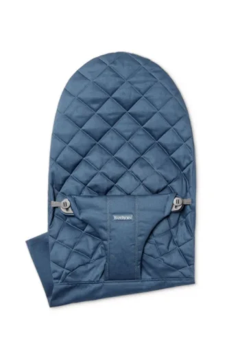 Granatowe pikowane poszycie do leżaczka dla niemowlaka. Babybjorn poszycie do leżaczka Bliss Woven Granatowy (Classic Quilt)