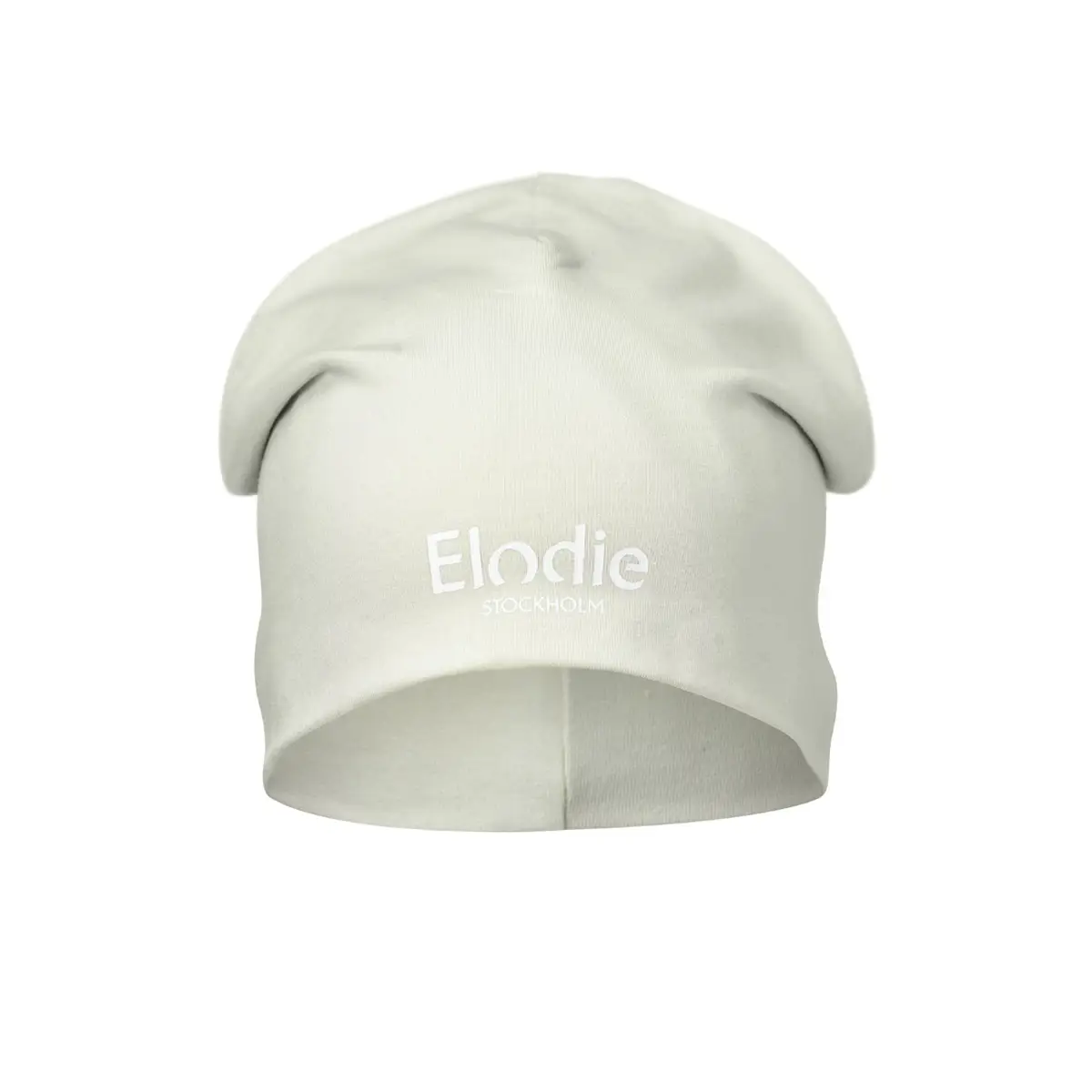 Cienka jasna czapka dla niemowlaka z nadrukiem tekstowym. Elodie Details Czapka Gelato Green 6-12 m-cy