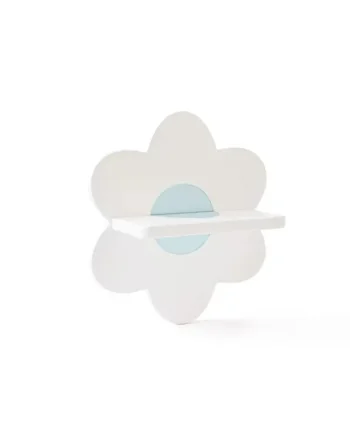 Biała półka ścienna w kształcie kwiatu dla dziecka. Kid’s Concept Półka flower white