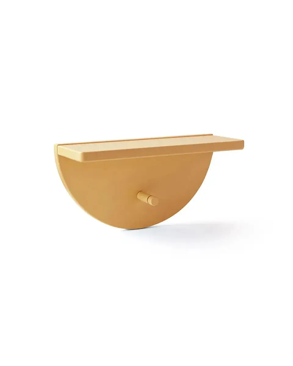 Półka ścienna okrągła mustard dla dziecka. Kid’s Concept Półka okrągła mustard STAR