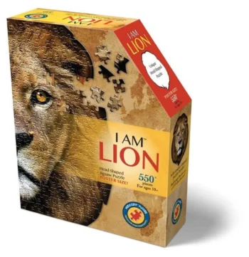 Puzzle konturowe 550 elementów obraz lwa na opakowaniu. Madd Capp Puzzle konturowe I AM Lew 550 elem