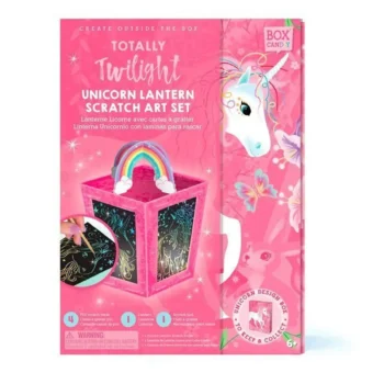 Zestaw kreatywny do zdrapywania lampion jednorożec dla dzieci. Box Candiy zestaw kreatywny zdrapka Lampion Jednorożec