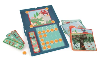 Magnetyczna układanka edukacyjna z kartami z zadaniami do liczenia zwierząt dla dzieci. Scratch magnetyczna układanka 20 kart zadań Liczenie zwierząt