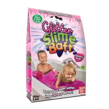 Zestaw do robienia różowego brokatowego glutka slime dla dzieci powyżej 3 lat. Zimpli Kids Zestaw do robienia glutów Slime Baff Glitter różowy 3+