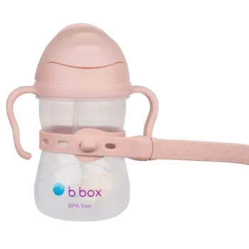 Różowa smycz do bidonu dla dziecka. b.box Smycz do bidonu Blush