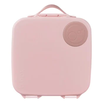 Różowa śniadaniówka lunchbox z uchwytem dla dziecka. b.box Lunchbox Blush Crush