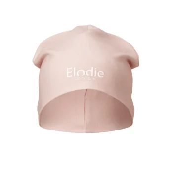 Cienka różowa czapka dla dziecka 1-2 lata z nadrukiem tekstowym. Elodie Details Czapka Misty Pink 1-2 lata