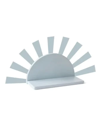 Półka okrągła jasnoniebieska z naklejkami promieni stojak na książki dla dziecka. Kid’s Concept Półka okrągła z naklejkami promienami light blue STAR
