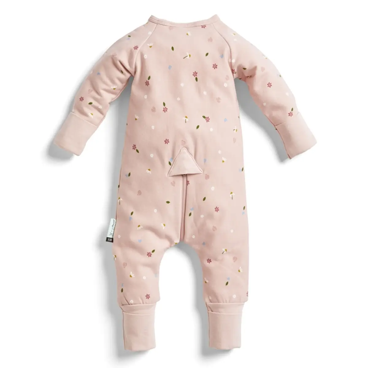 Różowy śpiworek z nogawkami w drobne kwiaty dla niemowlaka 6-12 miesięcy. ergoPouch Śpiworek z nogawkami 1.0TOG Daisies 6-12M
