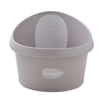 Wanienka dla dziecka w kolorze taupe z oparciem do kąpieli niemowląt i małych dzieci. Shnuggle Wanienka dla Dziecka Toddler Taupe