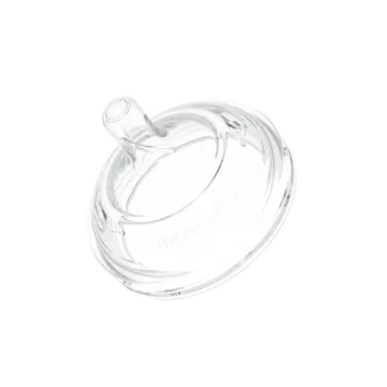Przezroczysty smoczek do butelki antykolkowy kształt piersi rozmiar L. Mombella Smoczek do Butelki Antykolkowej Breast Shape L