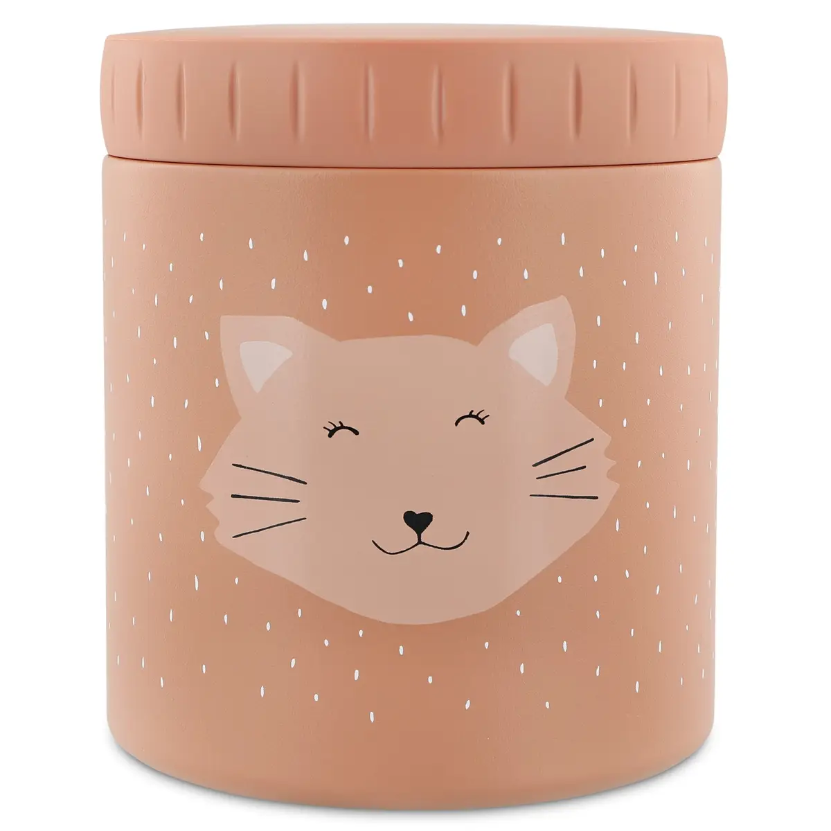 Termiczny pojemnik na jedzenie 500 ml z grafiką kota dla dziecka beżowy. Trixie Termiczny pojemnik na jedzenie 500ml Termos Kot Baby