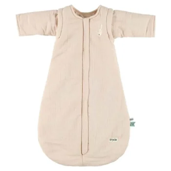 Bawełniany śpiworek dla niemowlaka 3-8 miesięcy beżowy z króliczkiem na piersi. Trixie Bawełniany śpiworek 3-8 miesięcy 70cm Bliss Blossom Królik Baby