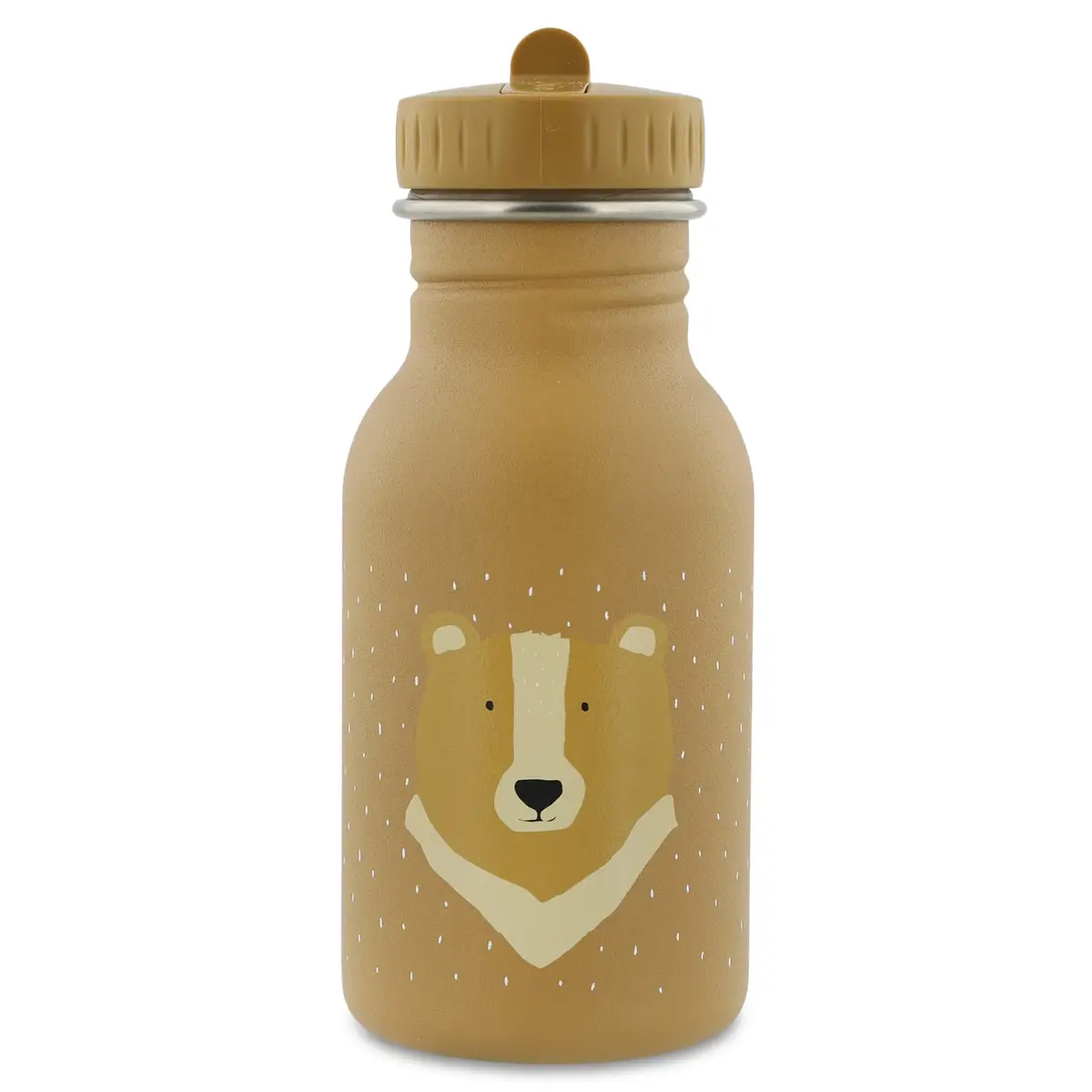 Butelka bidon 350 ml z motywem misia w kolorze beżowym dla dziecka. Trixie Butelka bidon 350ml Miś Baby
