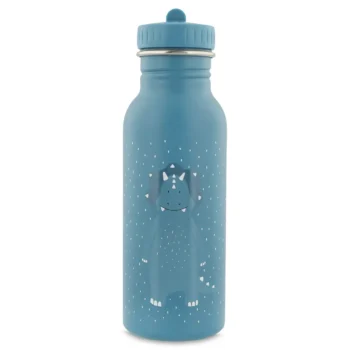 Niebieski bidon 500 ml z motywem dinozaura triceratops dla dziecka. Trixie Butelka bidon 500ml Triceratops Baby