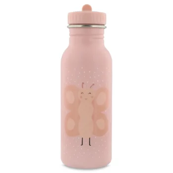 Różowa butelka bidon 500 ml z motywem motyla dla dziecka. Trixie Butelka bidon 500ml Motyl Baby