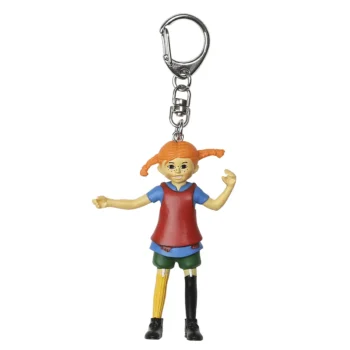 Breloczek figurka Pippi Langstrumpf z czerwonymi warkoczami dla dzieci. Micki Breloczek figurka Pippi Langstrumpf zabawka dla dzieci akcesoria ozdoby