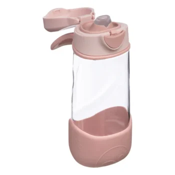 Sportowa butelka tritanowa przezroczysta z różowymi elementami 450 ml. b.box Sportowa butelka tritanowa 450ml Blush Crush