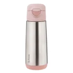 Butelka termiczna ze stali nierdzewnej z różowym ustnikiem sportowym 500 ml dla dziecka. b.box Butelka termiczna z ustnikiem sportowym 500ml Blush Crush