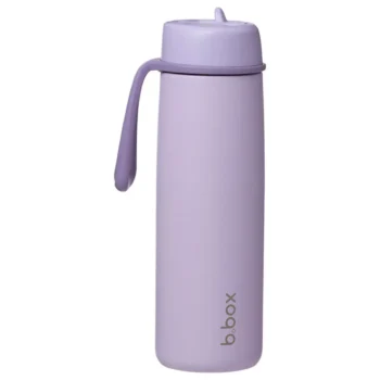 Fioletowa butelka termiczna 690 ml z uchwytem dla dorosłych. b.box Butelka termiczna 690ml Lilac Love