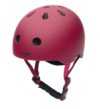 Czerwony kask dziecięcy na rower rolki deskorolkę hulajnogę rozmiar xs dla dziecka. CoandCo Kask dziecięcy na rower rolki deskorolkę hulajnogę czerwony XS Trybike