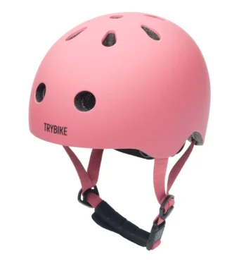 Różowy kask dziecięcy na rower rolki deskorolkę hulajnogę rozmiar xs dla dziecka. CoandCo Kask dziecięcy na rower rolki deskorolkę hulajnogę różowy XS Trybike