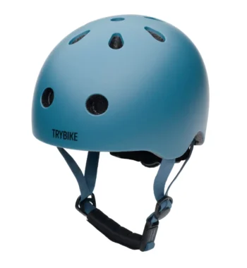 Niebieski kask dziecięcy na rower rolki deskorolkę hulajnogę rozmiar XS dla dziecka. CoandCo Kask dziecięcy na rower rolki deskorolkę hulajnogę niebieski XS Trybike