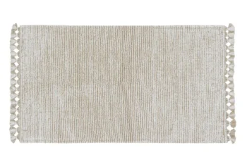 Wełniany dywan w kolorze piaskowym z frędzlami 80x140 cm. Lorena Canals Dywan wełniany Koa Sandstone 80x140cm