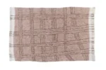 Wełniany dywan w odcieniu pudrowego różu z geometrycznym wzorem dla dzieci i dorosłych. Lorena Canals Dywan Wełniany Shuka Dusty Pink 170x240cm