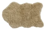 Beżowy dywan wełniany o nieregularnym kształcie 75x110 cm dla dzieci lub do pokoju dziennego. Lorena Canals Dywan wełniany Woolly Beige 75x110cm